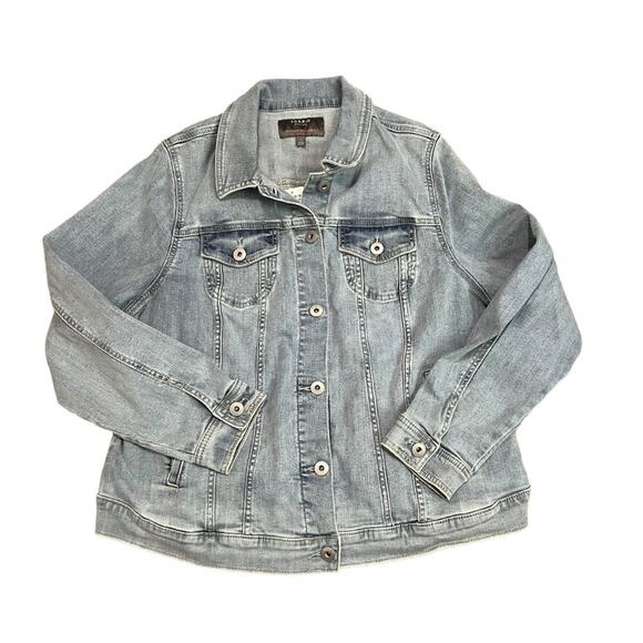 Torrid Denim Jacket Light Wash Womens Plus Size 2X - Picture 1 of 4